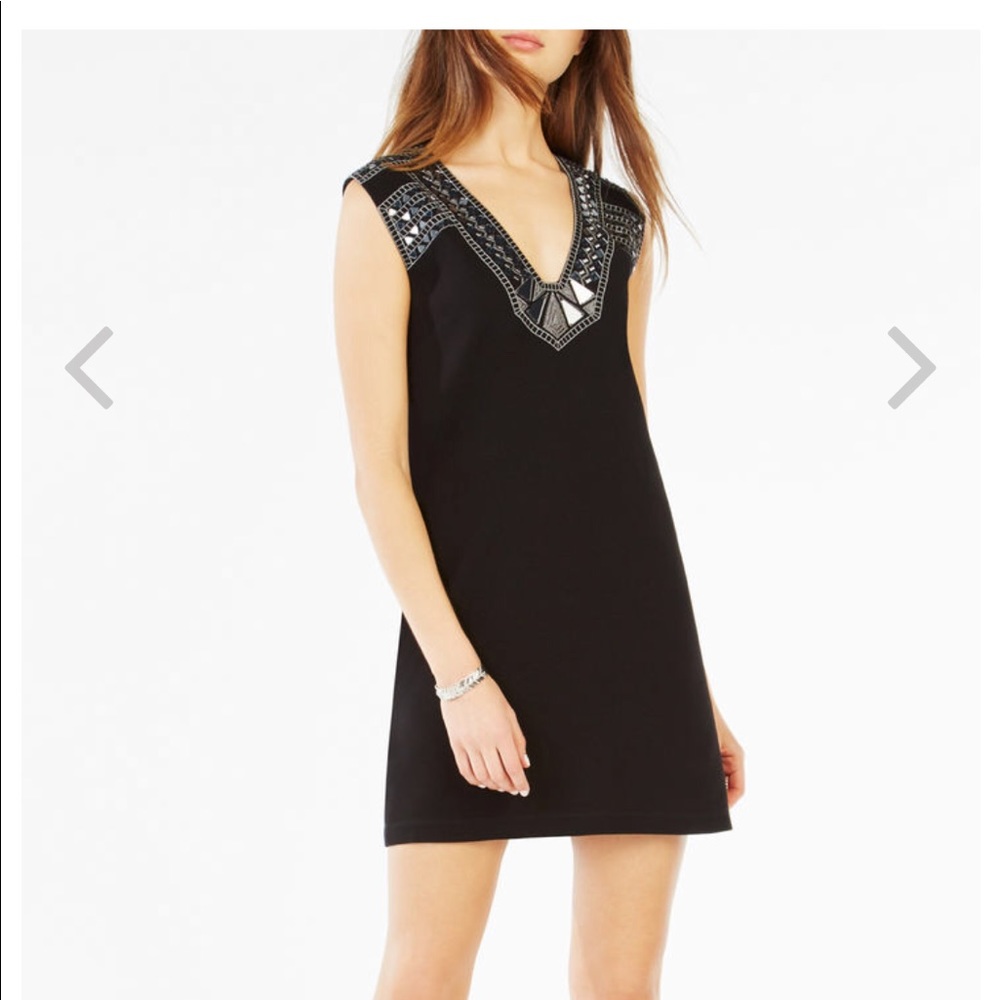 Dominica Geometric Mirror Embellished Dress